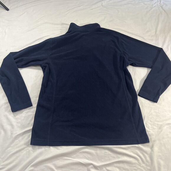 Men’s Medium Navy Half Zip Columbia Pullover Fleece - Picture 10 of 11